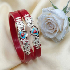 Love Silver Heart Designer Bangles