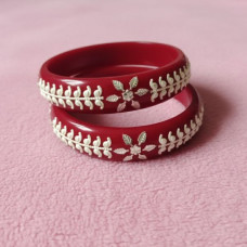 Designer Red Resin Bangles
