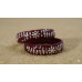 Maroon Silver Floral Bangles | Handcrafted Designer Jewelry