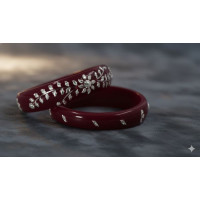 Rajwadi Ruby Bloom Bangles