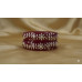 Maroon Silver Floral Bangles | Handcrafted Designer Jewelry