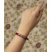 Rajasthani Style Red Lac Bangles with Silver Detailing