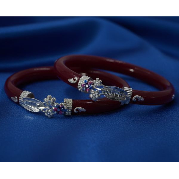 Vintage Grace Maroon Bangle