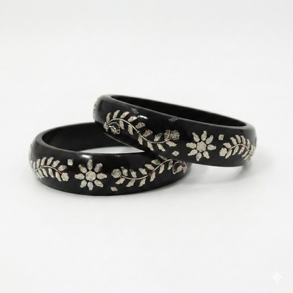 Ebon Floral Heritage Bangles