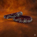 Royal Maroon Garden Silver Inlay Bangles