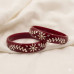 Scarlet Shringar Floral Bangles