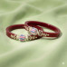 Ruby Heritage Silver Bangles