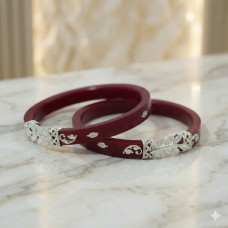 Royal Vermilion Handcrafted Bangles