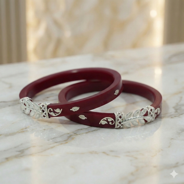 Royal Vermilion Handcrafted Bangles
