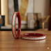 Shringar Red Silver-Inlay Bangles