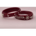 Saanjh Silver Fern Maroon Bangles