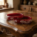 Scarlet Vine Floral Bangles