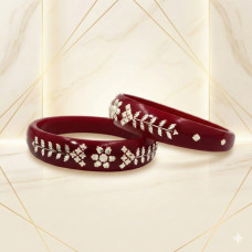 Crimson Vine Designer Bangles,