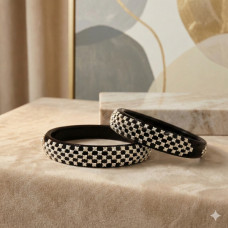 Royal Red Floral Kada Set