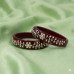 Maroon Heritage Flower Bangles