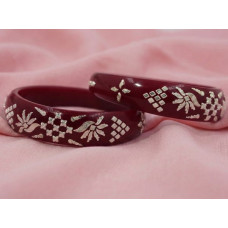 Royal Maroon Bloom Bangles