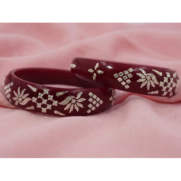 Royal Maroon Bloom Bangles
