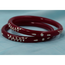 Ruby Elegance Bangle Set