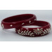Regal Ruby Floral Bangles