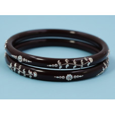 Royal Red Floral Kada Set