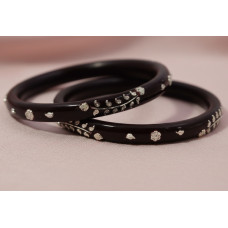 Royal Red Floral Kada Set