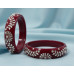 Maroon Elegance Handcrafted Bangles