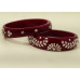 Maroon Elegance Handcrafted Bangles