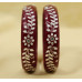 Crimson Leaf Elegance Bangles