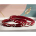 Royal Maroon Blossom Bangle