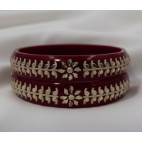Royal Ruby Bloom Bangles