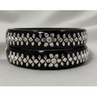 Royal Red Silver Accent Bracelets