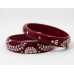 Maroon Majesty Traditional Bangles