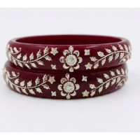 Maroon Majesty Ethnic Kada