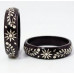 Noir Elegance Inlay Bracelet Set