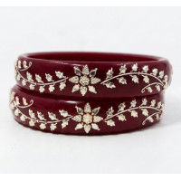 Lunar Spark Black Bangles