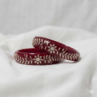 Designer Red Chooda Bangle