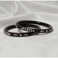 Regal Maroon Partywear Bangles