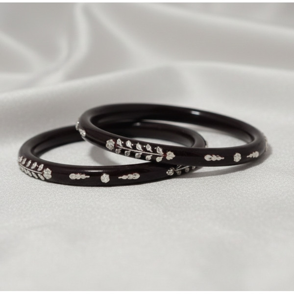 Regal Maroon Partywear Bangles