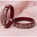 Elegant Silver Work Red Bangles