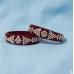 Scarlet Silver Floral Bangles