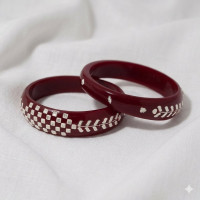 Ruby Leaf Heritage Bangles