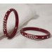 Royal Maroon Floral Lac Bangle