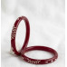 Crimson Vanya Floral Bangles