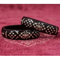 Emerald Feather Grace Bangles