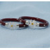 Maroon Daisy Charm Bangles