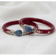 Red Leaf Design Bangles