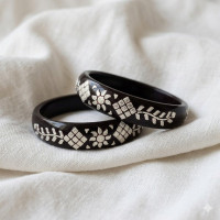 Ruby Floral Designer Bangles