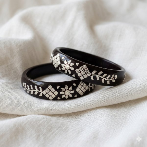 Ruby Floral Designer Bangles