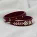 Regal Leafwork Maroon Bangle