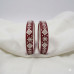 Regal Leafwork Maroon Bangle